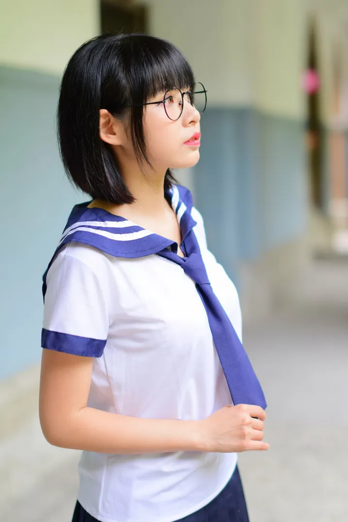 [Mzsock] NO.171 Hailin student uniform street photography#[73P]-54