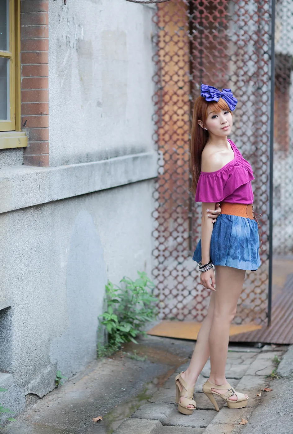 [Mzsock] NO.206 Xiaowen short skirt with cool and beautiful legs street photography#[52P]-33